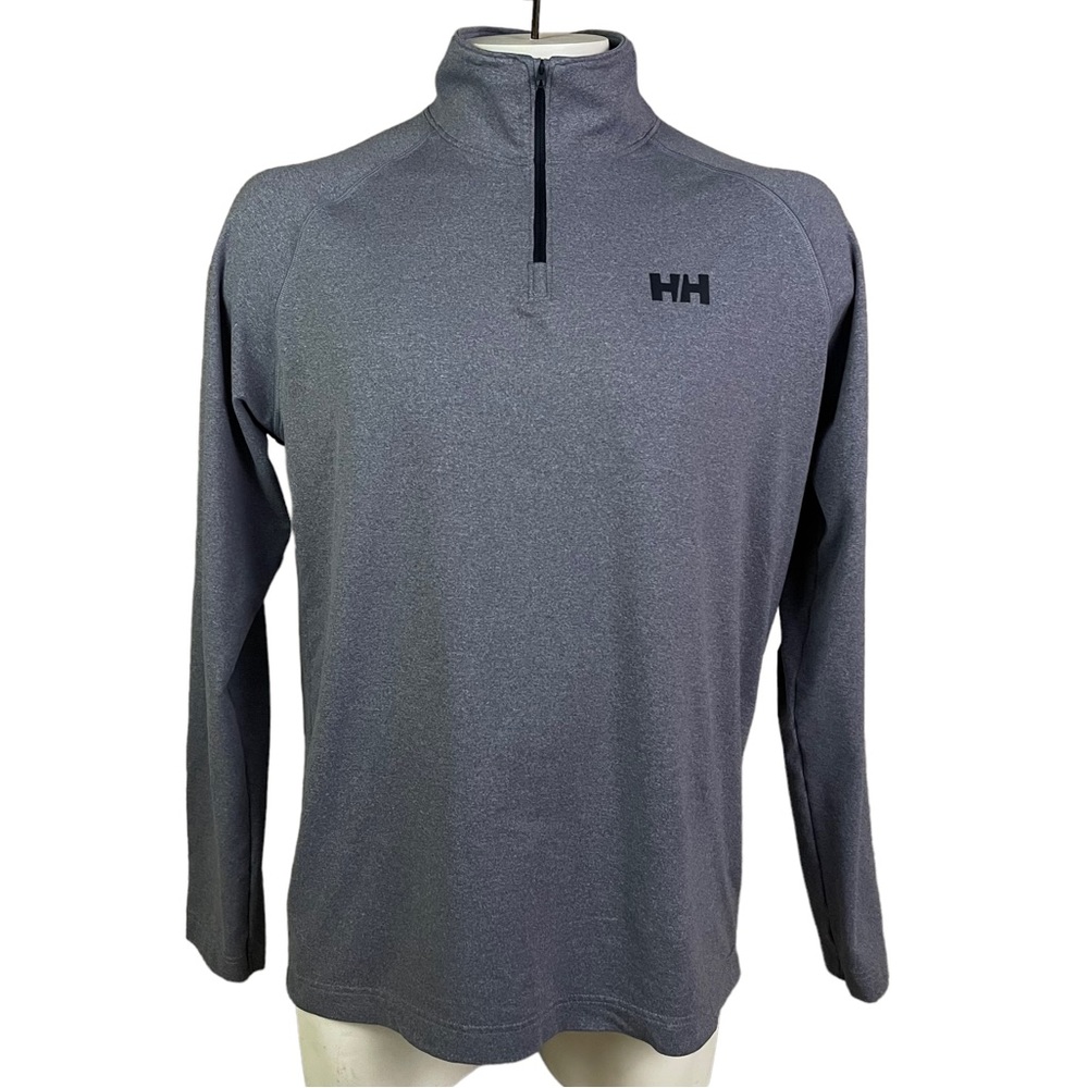 Helly Hansen 1/4 Zip Long Sleeve Shirt Gray Men’s XL - Picture 1 of 10